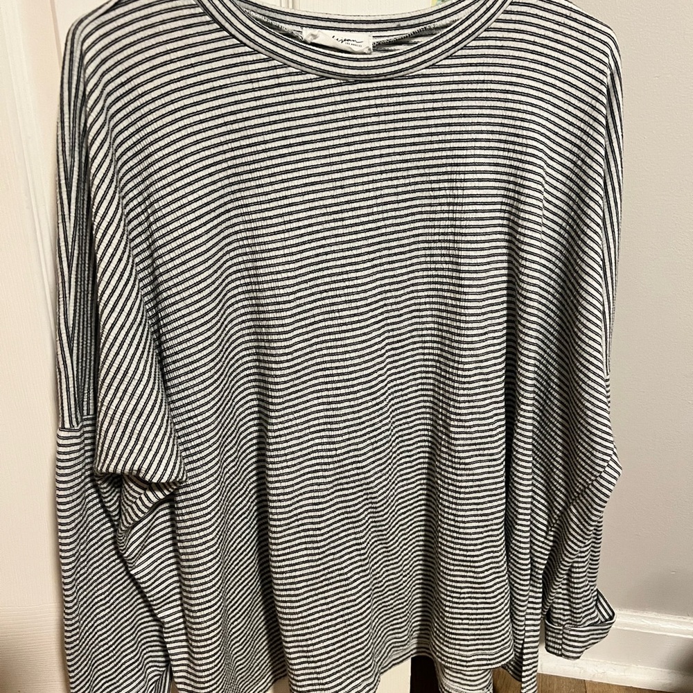 CJLA Evelyn Black and White Stripe